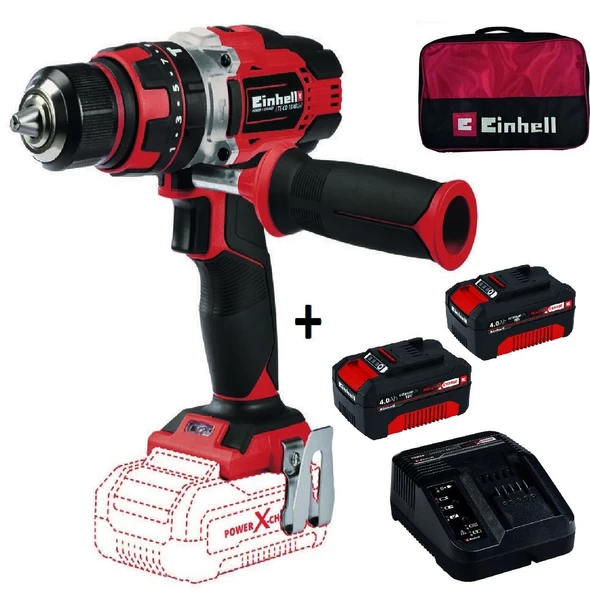 Einhell Te-Cd 18/48 Li-I Akülü Darbeli Vidalama + 2x4 Ah StarterKit + Bez Çanta