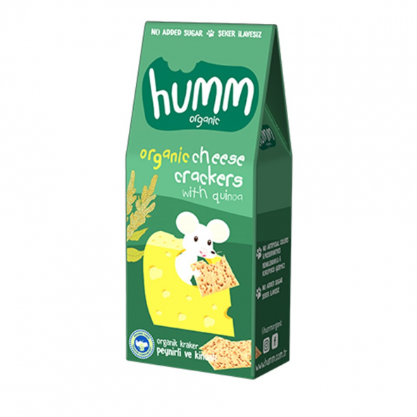 Humm Organik Kraker Peynirli Kinoalı - 60g