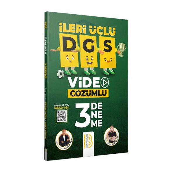 2023 Benim Hocam DGS İleri Üçlü Video Çözümlü 3 Deneme
