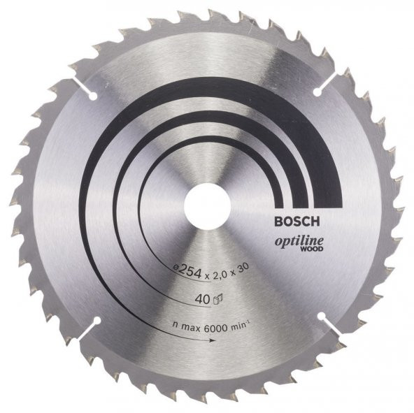 Bosch 254*30 mm 40 Diş Ahşap için Daire Testere Bıçağı