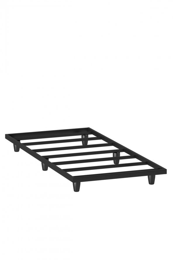 Mobpazar Yavru Metal Karyola, 80x180 cm Siyah Renk - 1