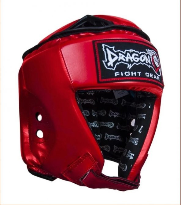 DragonDo IFMA Kask Drg99 Hakiki Deri Üstü Kapalı KickBoks ve Muay Thai Kask