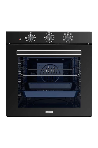 Luxell 88 Litre Süper Kristal Siyah Ankastre Set New Series - 4