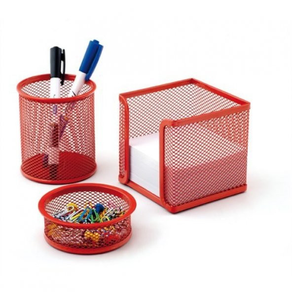 MAS ÜÇLÜ SET KIRMIZI 505 - 2