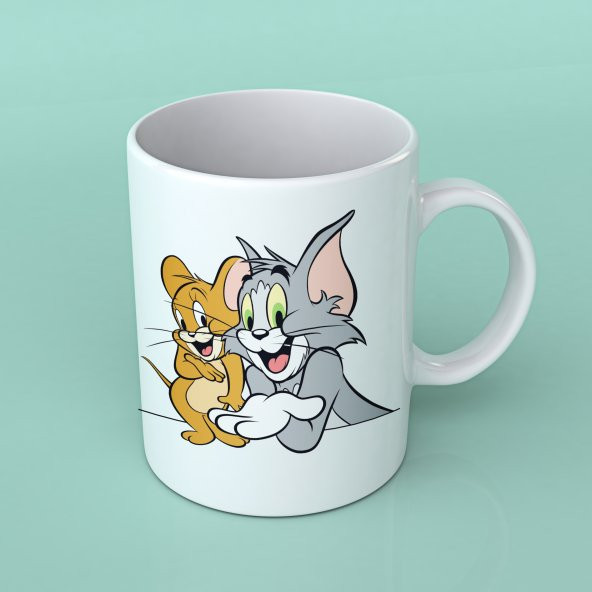 TOM VE JERRY TASARIM  ÇAY KAHVE KUPASI - 1