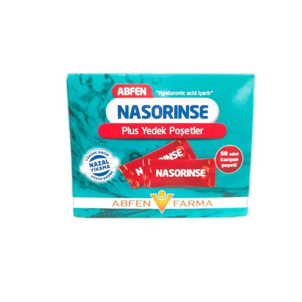 Abfen Nasorinse Plus Yedek Poşetler Yüksek Hacimli Nazal Yıkama 50’li ürün görseli
