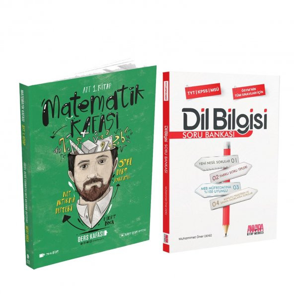 Ders Kafası AYT Matematik 1.Kitap ve AKM Dil Bilgisi Soru Bankası Seti 2 Kitap