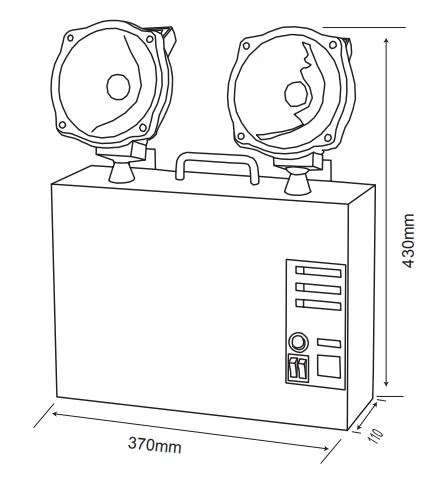 Arsel Versalite Inox VSI-2201-LED Acil Aydınlatma Armatürü Kesintide 60Dak. Yanan 2x20 Watt - Resim 3