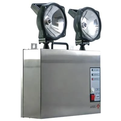 Arsel Versalite Inox VSI-2203-LED Acil Aydınlatma Armatürü Kesintide 180 Dak. Yanan 2x20 Watt - Resim 2