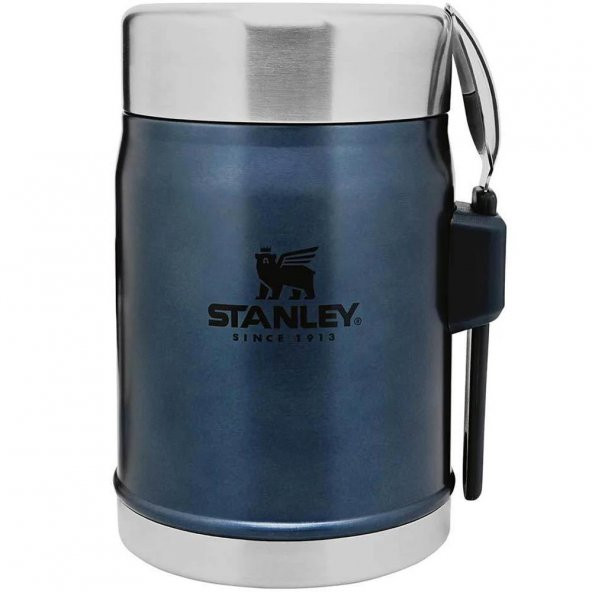 Stanley 10-09382-006 Klasik Kaşıklı 0,40 Litre Çelik Yemek Termosu - Lacivert