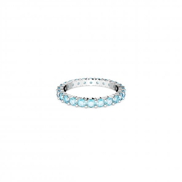 5658669 Swarovski Yüzük Matrix:Ring Aqua Blu/Rhs 55