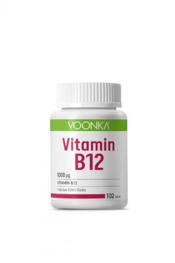 Voonka Vitamin B12 Içerikli Takviye Edici Gıda 102 Tablet - 1