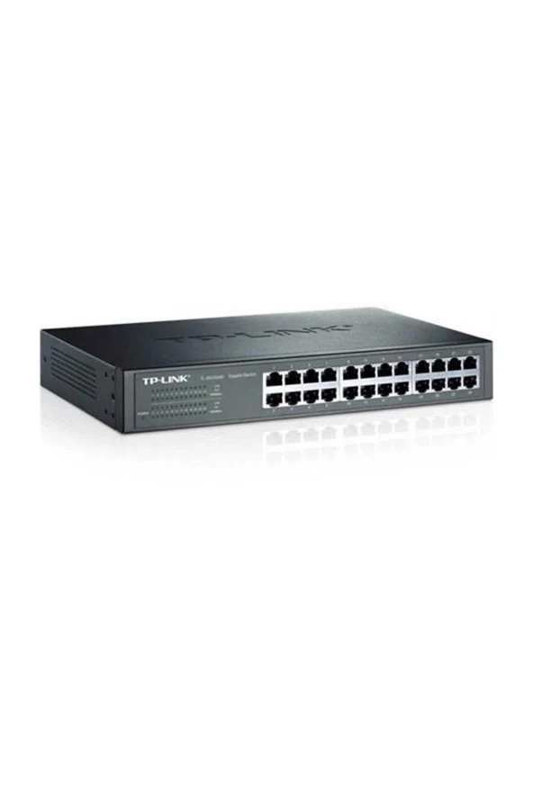 Tp-Link 24 Port 10-100-1000 Mbps Switch Çelik Kasa Rack Mount Tak ve Kullan % 40 Enerji Tasarruflu Gigabit Switch
