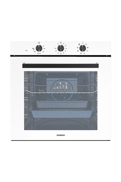 Luxell A68-SF3 88 Lt Süper Kristal Ankastre Beyaz Fırın New Series