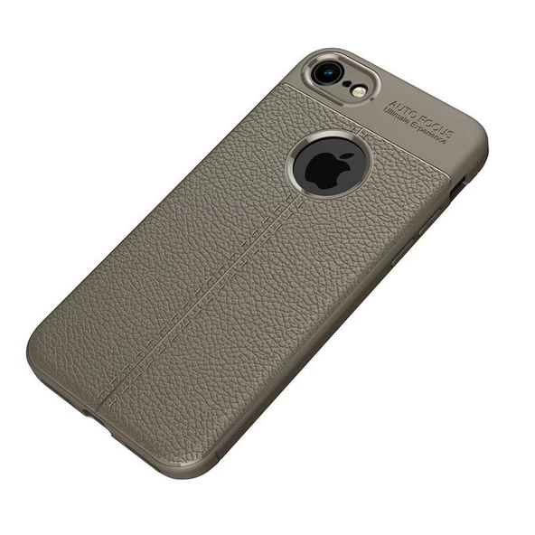 Smcase iPhone 7 Deri Dokulu Silikon - 2