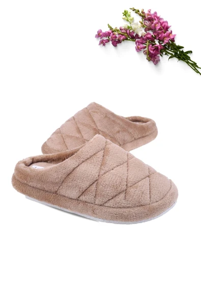 Papuç Sepeti 2476 Kadın Pofuduk Tüylü Ev-Halı Terliği ürün görseli 1