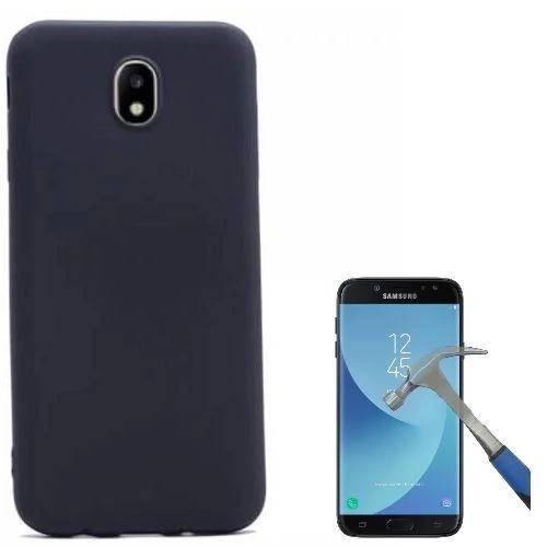 Smcase Samsung Galaxy J7 Pro Lüks Silikon Kılıf  Cam Ekran Koruyucu