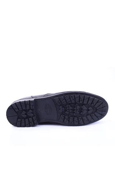 Çetintaş 4380 Siyah Büyük Numara Hakiki Deri Kürklü Erkek Kışlık Bot - Resim 5