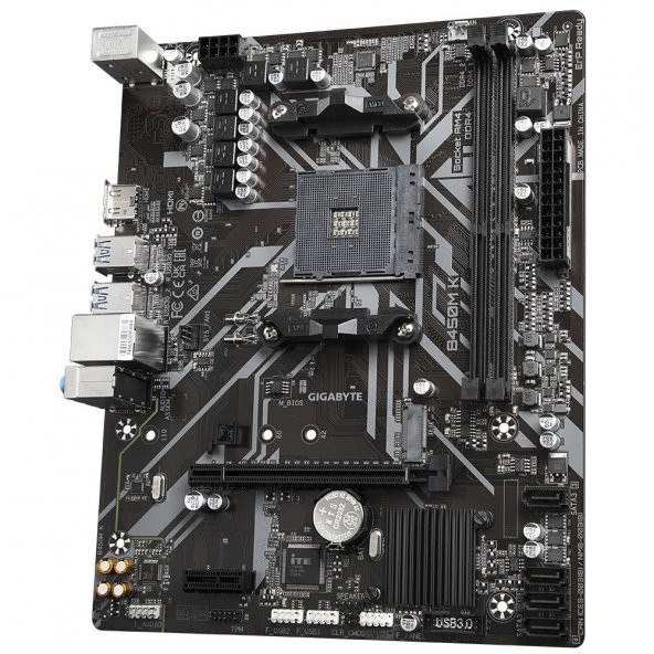 GIGABYTE B450M K 3600MHz(OC) DDR4 Soket AM4 M.2 HDMI ATX Anakart - 4
