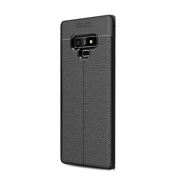 Smcase Samsung Galaxy Note 9 Kılıf Deri Dokulu Silikon - 2