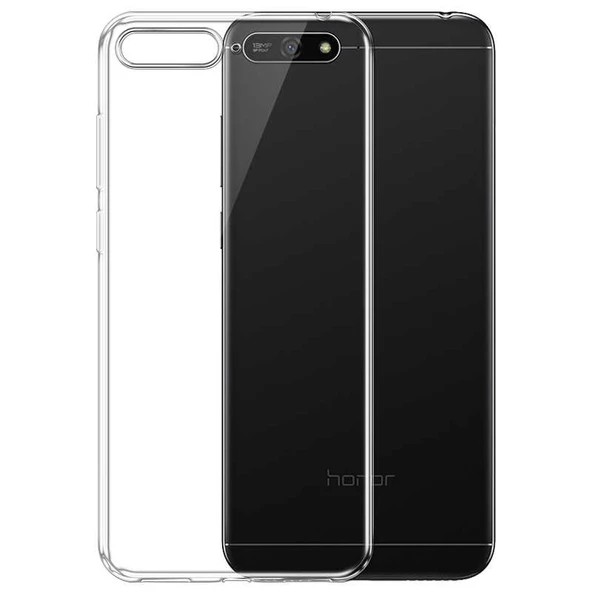 Smcase Huawei Y6 2018 Silikon Kılıf  Nano Cam Ekran Koruyucu