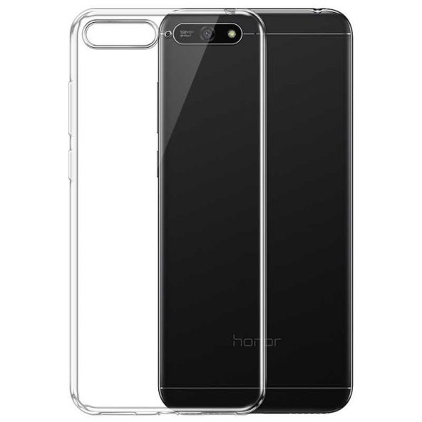 Smcase Huawei Y6 2018 Silikon Kılıf  Nano Cam Ekran Koruyucu