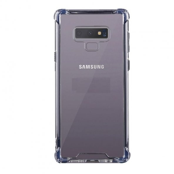 Smcase Samsung Galaxy Note 9 Kılıf Darbeye Dayanıklı Silikon   Tam Kapatan Cam