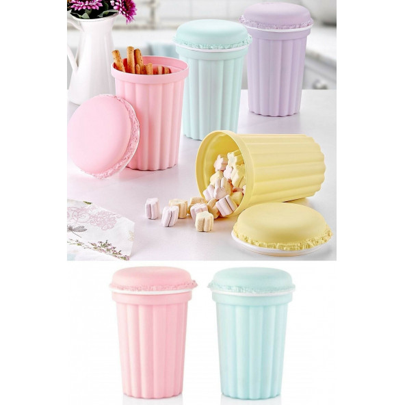 TİNEKE 900 ml Makaron MİNİ Erzak Kabı Gıda Saklama Kutusu Baharatlık ( 1 adet ) LV-107