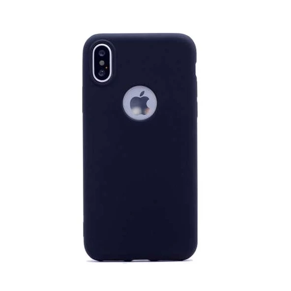 Smcase iPhone XS Max Kılıf (Plus) Lüks Mat Silikon   Nano Ekran Koruyucu