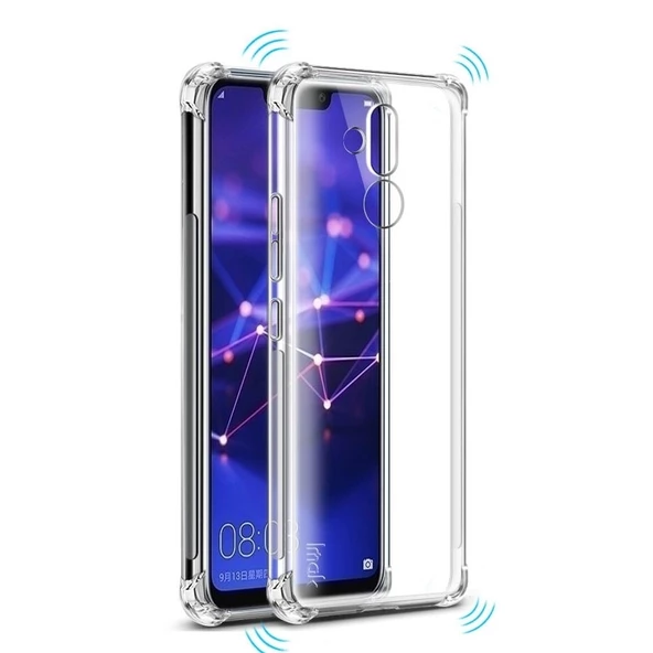 Smcase Huawei Mate 20 Lite Darbe Koruma Silikon Kılıf  Nano Ekran Koruyucu