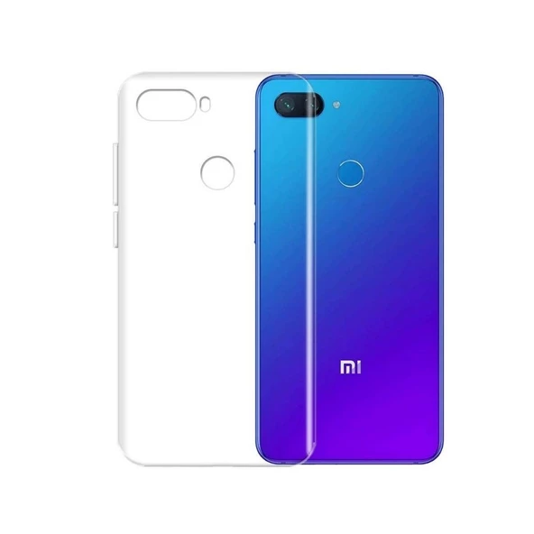 Smcase Xiaomi Mi 8 Lite Kılıf Silikon   Nano Ekran Koruyucu