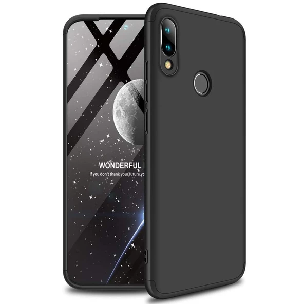 Smcase Xiaomi Redmi Note 7 360 Ays zore Sert Kapak Kılıf  Nano Ekran Koruyucu