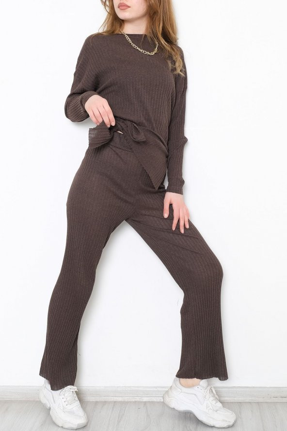 Uzun Kol Fitilli Takım Acıkahve - 10147.1567. - 5