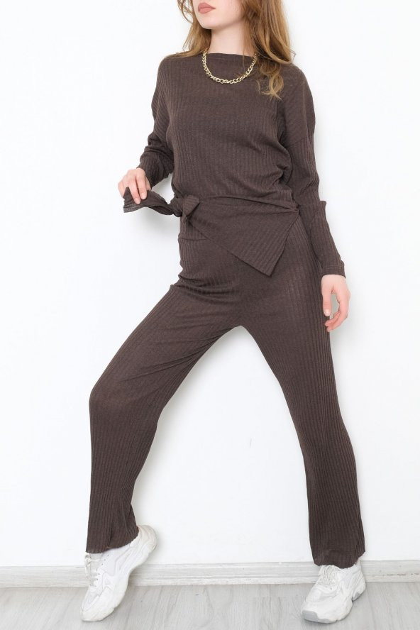 Uzun Kol Fitilli Takım Acıkahve - 10147.1567. - 9