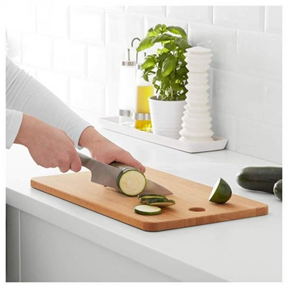 IKEA Proppmatt Masi̇f Ahşap Kesme Tahtası - 28 x 45 cm
