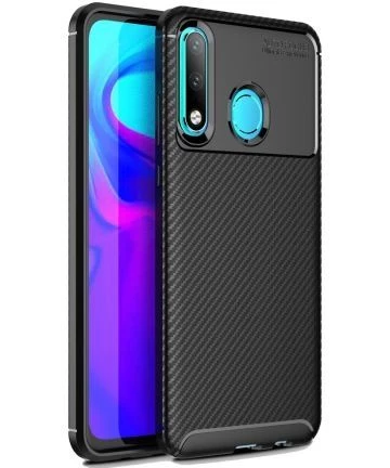 Smcase Honor 20 Lite Negro Karbon Silikon Kılıf  Nano Ekran Koruyucu