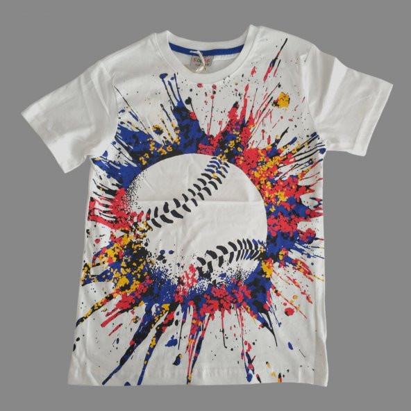 Baseball Yazılı Mavi Renk Erkek Çocuk Şortlu Takım - 3