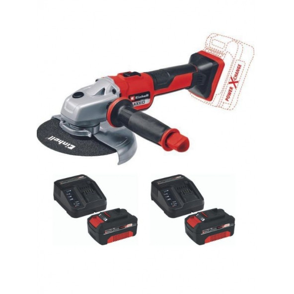 Einhell AXXIO 18/150 2x4.0ah Akülü Kömürsüz Avuç Taşlama Makinesi