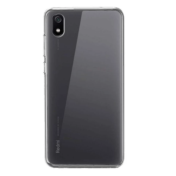 Smcase Xiaomi Redmi 7A Kılıf İnce Silikon  Nano Ekran Koruyucu