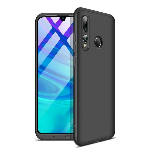 Smcase Huawei Y9 Prime 2019 Kılıf 360 Korumalı Sert Kapak  Nano Ekran Koruyucu