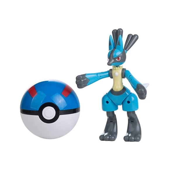 Pokemon Orijinal Lisanslı Elf Topu Lucario - Kutusuz