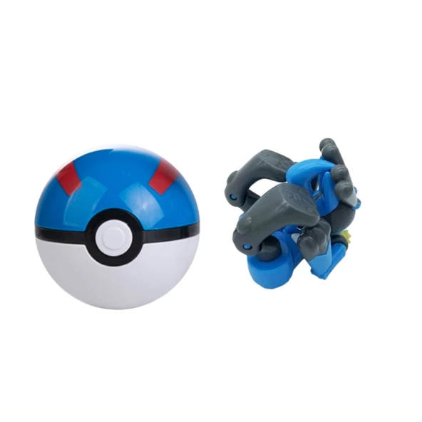 Pokemon Orijinal Lisanslı Elf Topu Lucario - Kutusuz - 2