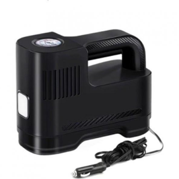 Coofbe Basınç Göstergeli Led Işıklı Taşınabilir Araç Lastik Pompası Araç Lastik Kompresörü 12V