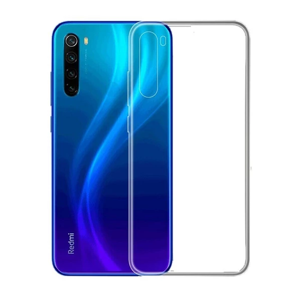 Smcase Xiaomi Redmi Note 8 Kılıf Lüks Korumalı Silikon  Nano Ekran Koruyucu