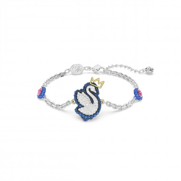 5650187 Swarovski Bilezik Pop Swan:Bracelet Bl Blu/Rhs M