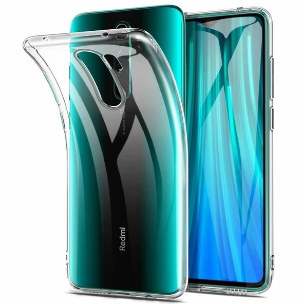 Smcase Xiaomi Redmi Note 8 Pro Kılıf Lüks Korumalı Silikon  Tam Kapatan Cam