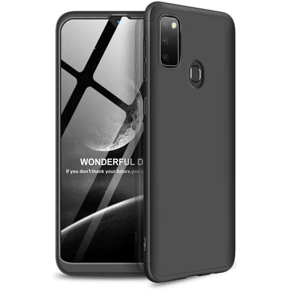 Smcase Samsung Galaxy M30s Kılıf 360 Ays zore Sert Rubber Kapak