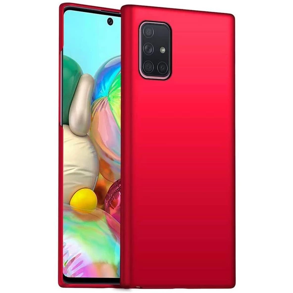 Smcase Samsung Galaxy A71 Kılıf Lüks Mat Silikon  Tam Kapatan Ekran Koruyucu - Resim 7