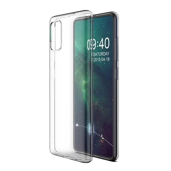 Smcase Samsung Galaxy A71 Kılıf Lüks Silikon  Tam Kapatan Ekran Koruyucu