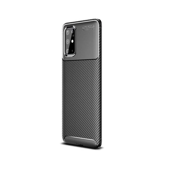 Smcase Samsung Galaxy S20 Kılıf Negro Karbon Silikon